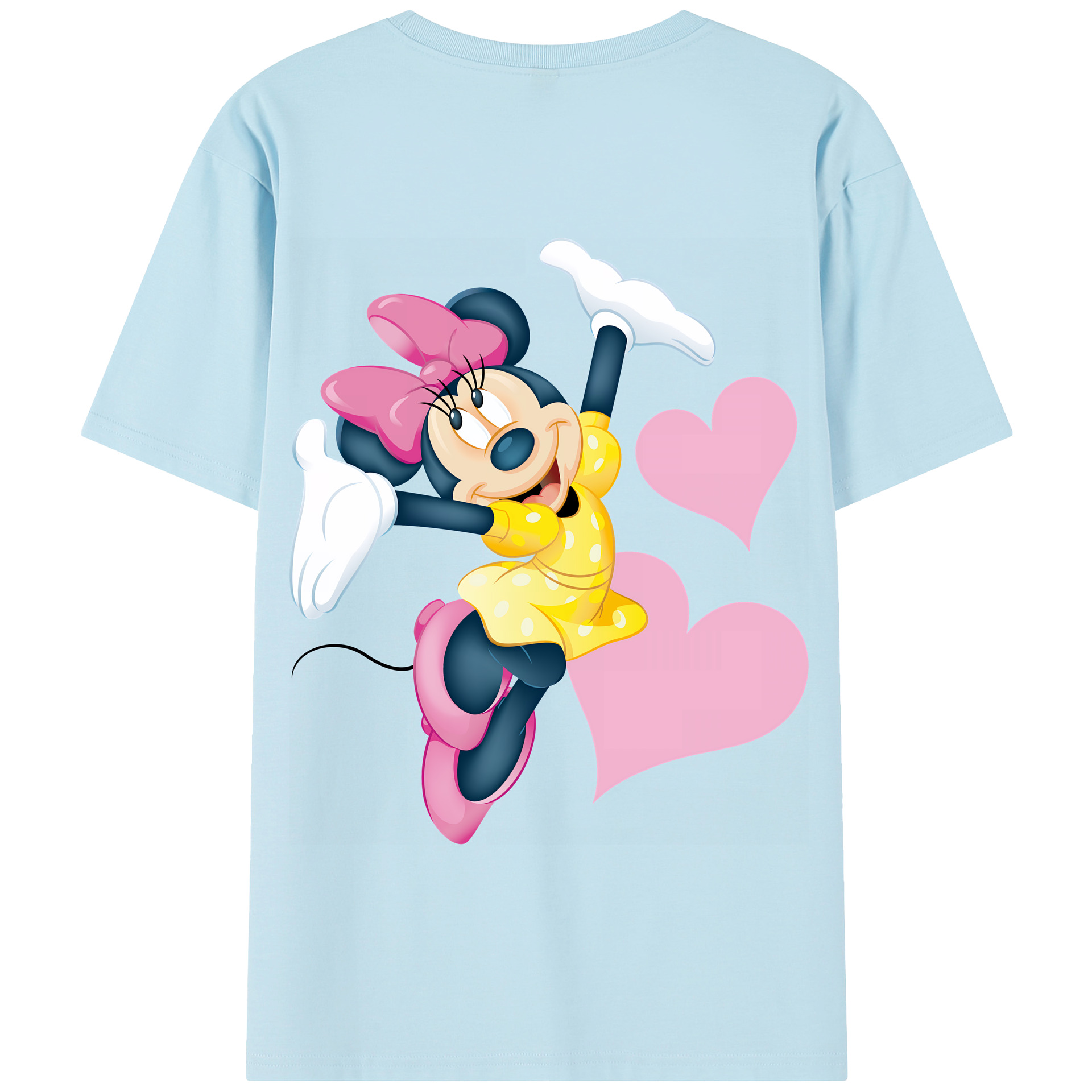 （画像用） ミッキーマウス Mickey Mouse 綿100％半袖Tシャツ（背面プリント）